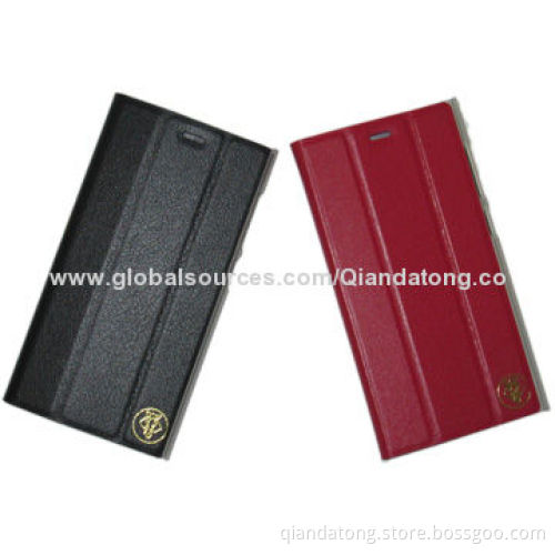 PU Leather Protective Stand Case Covers for Miui3, Easy to Install and Remove